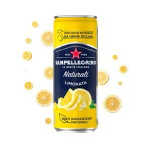 Puszka Sanpellegrino La Limonata Naturali 330 ml – włoski napój gazowany o smaku sycylijskich cytryn