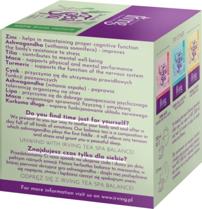 Herbata Funkcjonalna Irving - TEA SPA BALANCE - obrazek 4