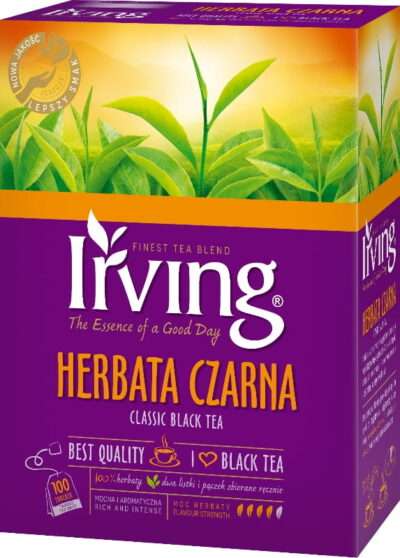 Herbata czarna 100 saszetek Irving