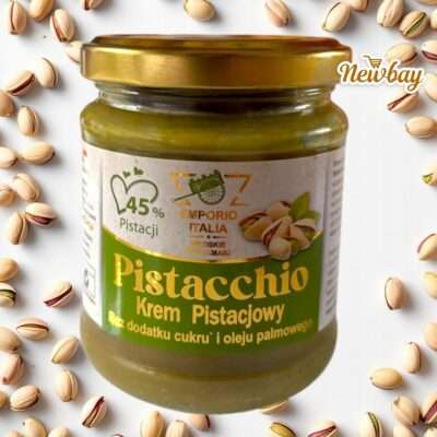 Krem pistacjowy bez cukru i oleju palmowego 45% 180g