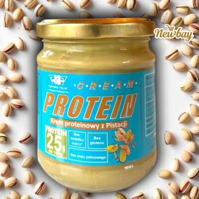 Krem pistacjowy proteinowy 15% pistacji, 25% białka z serwatki 200g
