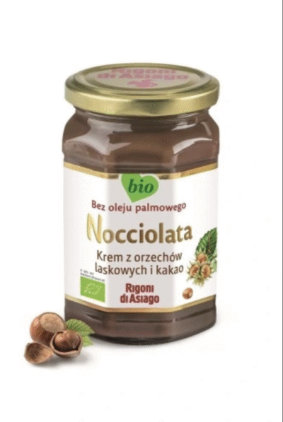 RdA Nocciolata BIO - krem z orzechów laskowych (18, 5%) i kakao (65%) 250g