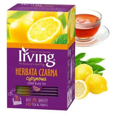 Irving herbata czarna cytrynowa ekspresowa z cytryną 20 kopertek