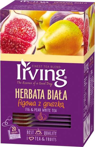 Herbata Biała Figowa z Gruszką Irving 20 kopertek