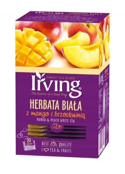 Herbata Biała Mango z Brzoskwinią Irving 20 kopertek 30 g