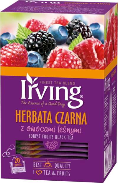 Herbata czarna Irving z owocami leśnymi 20 kopertek