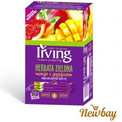 Herbata zielona mango z grejpfrutem ekspresowa Irving 30 g