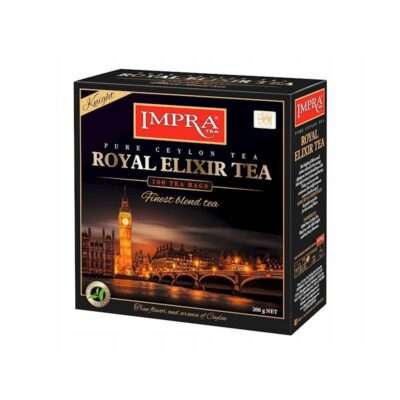 Czarna Cejlońska Herbata Impra 100 saszetek Royal Elixer Knight 200 g