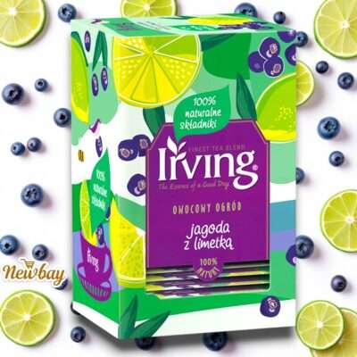 IRVING Herbatka owocowa jagodowa jagoda i limetka 20 kopertek 40g